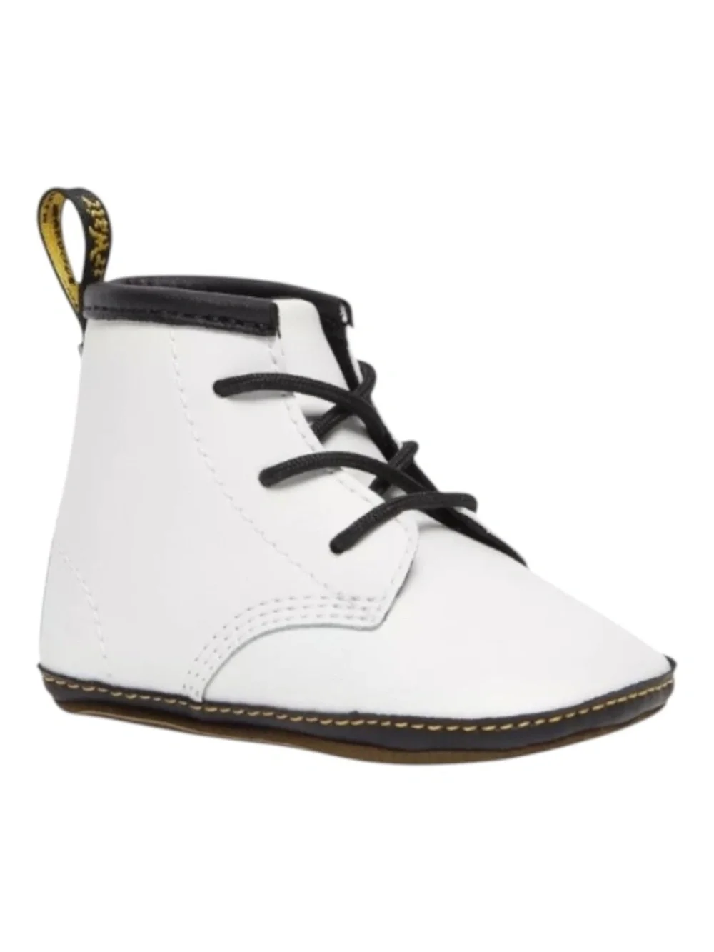 Dr Martens NEWBORN 1460 AUBURN LEATHER BOOTIES, White, Like New